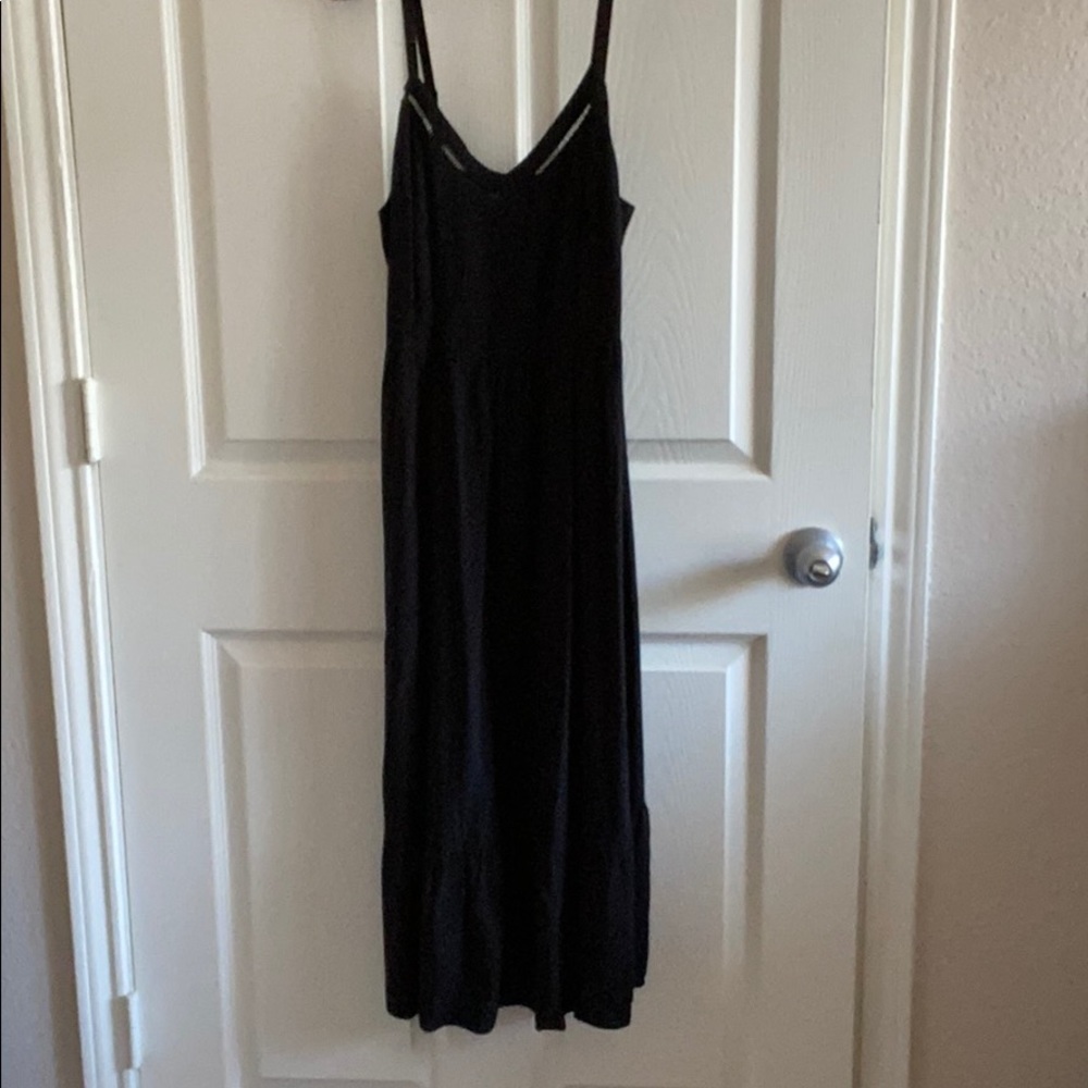 Black maxi dress